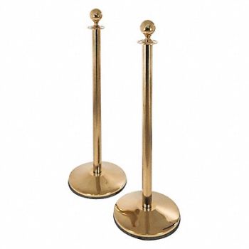 CONVENTIONAL POST PRIME Ball Top Rope Post 41inH Sloped PK2, 40CK71