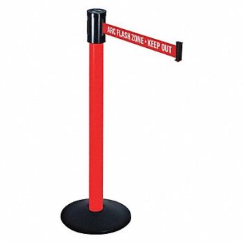 RETRACTA-BELT Belt Barrier ARC Flash Zone Keep Out PVC, 40CL67