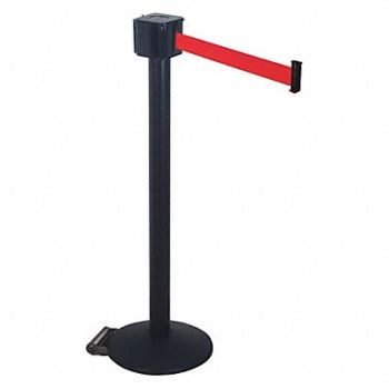 RETRACTA-BELT Belt Barrier Red Standard Heavy Weight, 40CL77