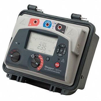 MEGGER Megohmmeter 50 to 5000V DC Backlit LCD, 40D467