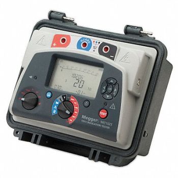 MEGGER Megohmmeter 50 to 10000V DC Backlit LCD, 40D469