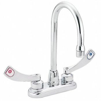 MOEN COMMERCIAL Gooseneck Chrome Moen M-Dura Cast Metal, 40D655