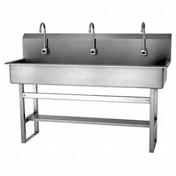 SANI-LAV SaniLav Wash Sta Rect 57inx16-1/2inx8in, 40D733