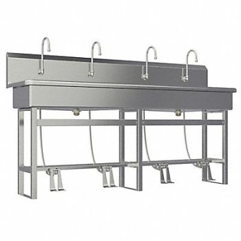 SANI-LAV SaniLav Wash Sta Rect 77inx16-1/2inx8in, 40D739