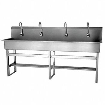 SANI-LAV SaniLav Wash Sta Rect 77inx16-1/2inx8in, 40D742