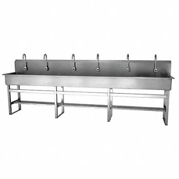 SANI-LAV SaniLav Wash Sta Rect 117inx16-1/2inx8in, 40D750