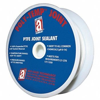 ANTI-SEIZE TECHNOLOGY Gasket-Making Tape 3/4 W White, 40E313