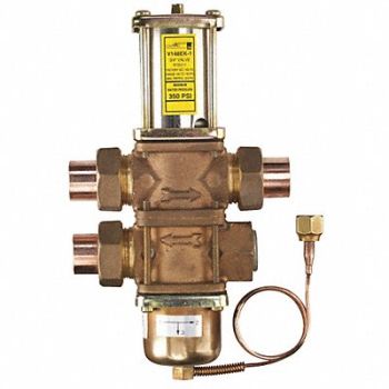 JOHNSON CONTROLS Water Regulating Valve 3 Way 1 In, 40G440