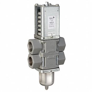 JOHNSON CONTROLS Water Regulating Valve 3 Way 1-1/4 In, 40G446