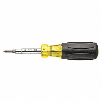JONARD TOOLS Multi Bit Screwdriver 6-in-1 7-1/2, 313G51