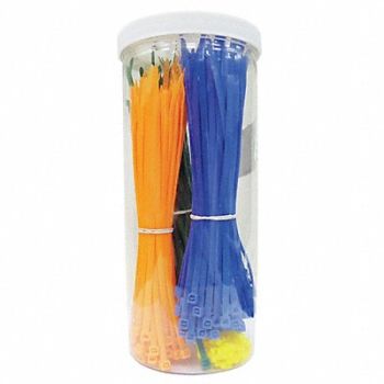 POWER FIRST Cable Tie Kit 3.9 in and 7.9 in 500 Pc, 40J770