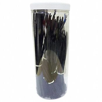 POWER FIRST Cable Tie Kit Black 650 Pc, 40J772