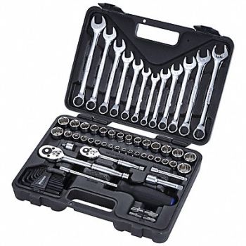 WESTWARD Master Tool Set SAE and Metric 70-Piece, 40JD52