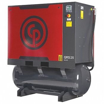 CHICAGO PNEUMATIC Rotary Screw Air Compr Dryer 25 hp Horz, 40JE28