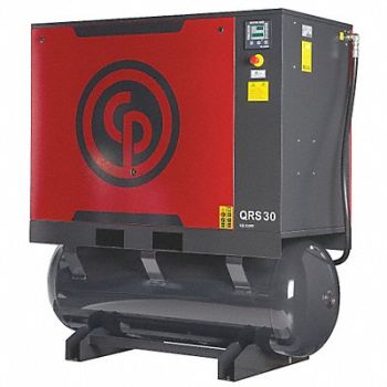 CHICAGO PNEUMATIC Rotary Screw Air Compr Dryer 30 hp Horz, 40JE75