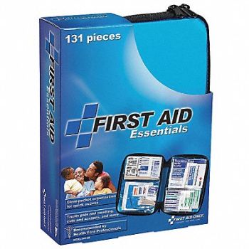 FIRST AID ONLY First Aid Kit Fabric 131 Pieces, 40JH27