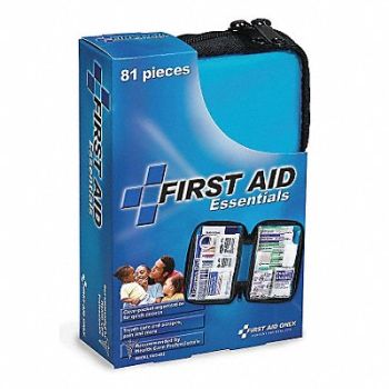 FIRST AID ONLY First Aid Kit Fabric 81 Pieces, 40JH29