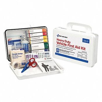 FIRST AID ONLY First Aid Kit Plastic 85 Pieces, 40JH42