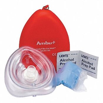 FIRST AID ONLY CPR Mask 6 Components, 40JH66