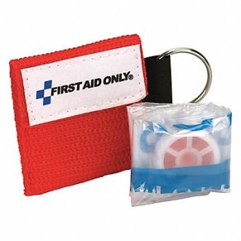 FIRST AID ONLY CPR Faceshield with Oneway Valve 2 in L, 40JJ29