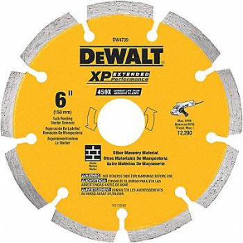 DEWALT Diamond Saw Blade Blade Dia 6 in., 40K111