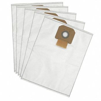 DEWALT Vacuum Bag Fleece 1-Ply Reusable PK5, 40K409