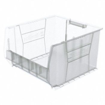 AKRO-MILS Super Size Bin Clear Plastic 12 in, 40K419
