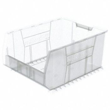 AKRO-MILS Super Size Bin Clear Plastic 12 in, 40K424