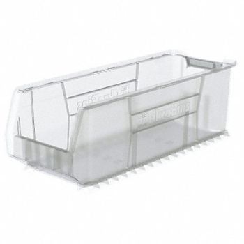 AKRO-MILS Super Size Bin Clear Plastic 10 in, 40K426