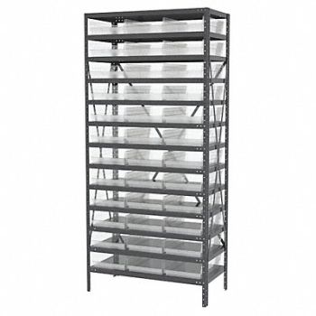 AKRO-MILS Bin Shlvng 18inx79inx36in Clear, 40K549