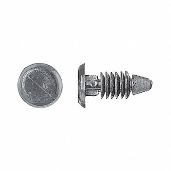 GRAINGER APPROVED Retainer Blk Nylon 3/16In 17/32In L PK25, 40K562