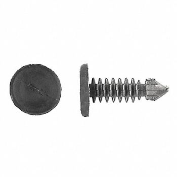 GRAINGER APPROVED Retainer Blk Nylon 3/16In 21/32In L PK50, 40K563