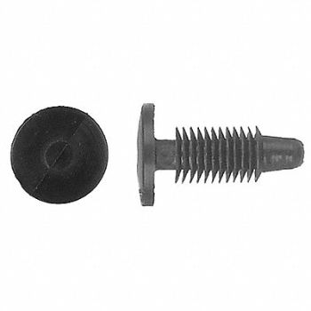 GRAINGER APPROVED Retainer Blk Nylon 1/4In 23/32In L PK50, 40K566