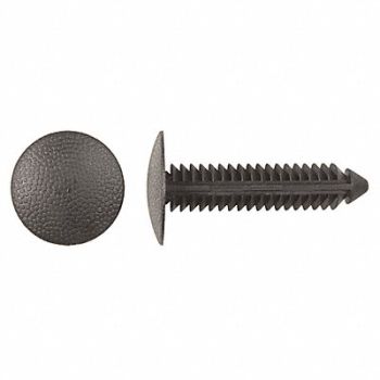 GRAINGER APPROVED Retainer Blk Nylon 6mm 33mm L PK25, 40K570