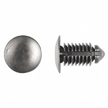 GRAINGER APPROVED Retainer Blk Nylon 9mm 19.5mm L PK50, 40K576