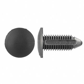 GRAINGER APPROVED Retainer Blk Nylon 10mm 30mm L PK50, 40K577