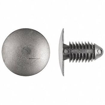 GRAINGER APPROVED Retainer Blk Nylon 3/8In 27/32In L PK25, 40K578