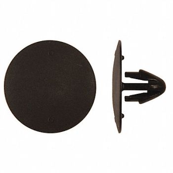 GRAINGER APPROVED Retainer Blk Nylon 7mm 12mm L PK15, 40K582