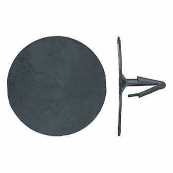 GRAINGER APPROVED Retainer Blk Nylon 1/4In 3/4In L PK50, 40K590