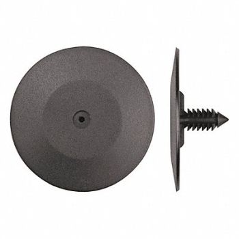 GRAINGER APPROVED Retainer Blk Plastic 1/4In 3/4In L PK25, 40K591