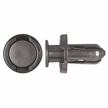 GRAINGER APPROVED Retainer Blk Nylon 10mm 18mm L PK15, 40K629