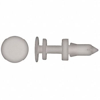 GRAINGER APPROVED Retainer Nylon 1/4In 11/16In L PK50, 40K632