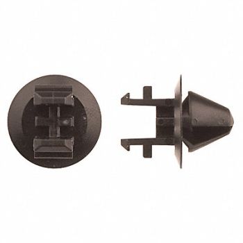 GRAINGER APPROVED Retainer Blk Nylon 10mm 12mm L PK50, 40K655