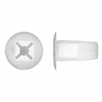 GRAINGER APPROVED Grommet 0.314 OD Nylon PK25, 40K671