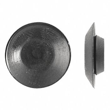 GRAINGER APPROVED Plug Blk Plastic 1/2In PK100, 40K691