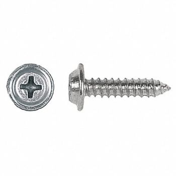 GRAINGER APPROVED Scrw Sz #8 Zinc 3/4 L PK100, 40K697