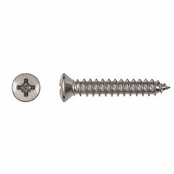 GRAINGER APPROVED Scrw Sz #8 Chrome 15/16 L PK100, 40K716