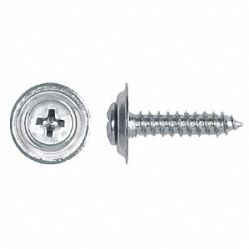 GRAINGER APPROVED Scrw Sz #8 Chrome 3/4 L PK100, 40K733