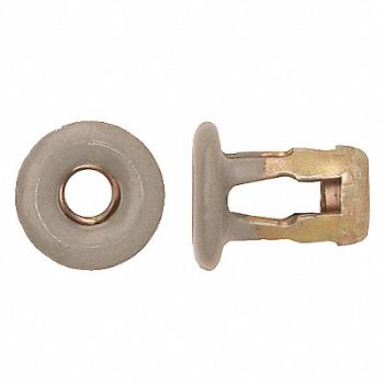GRAINGER APPROVED Jack Nut Steel 1/4-20 in PK25, 40K759