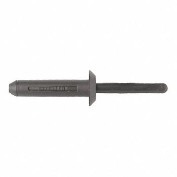 GRAINGER APPROVED Blind Rivet Dome Blk Nylon 1/4 In PK25, 40K798